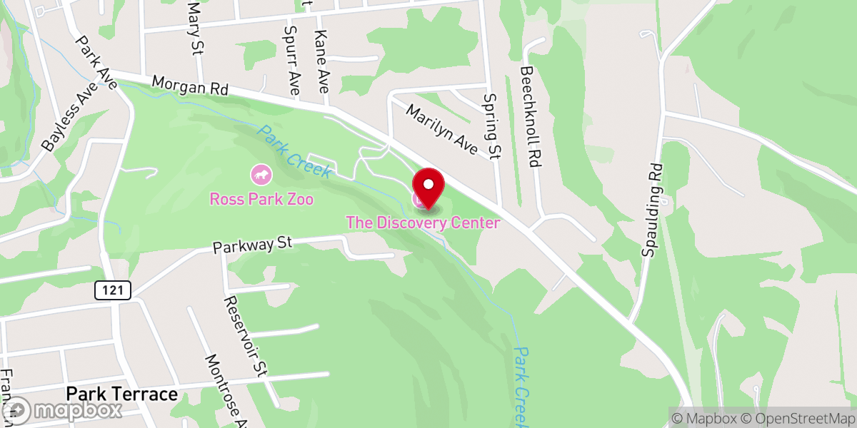 Map showing location of The Discovery Center of the Southern Tier
