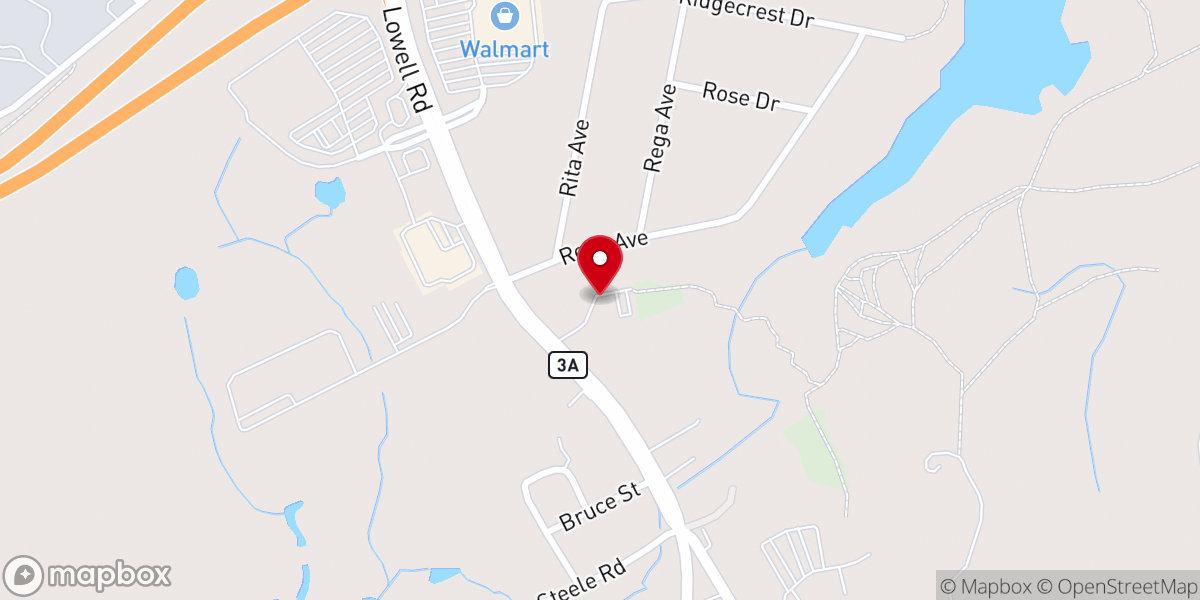 Map showing location of New Life Christian Church