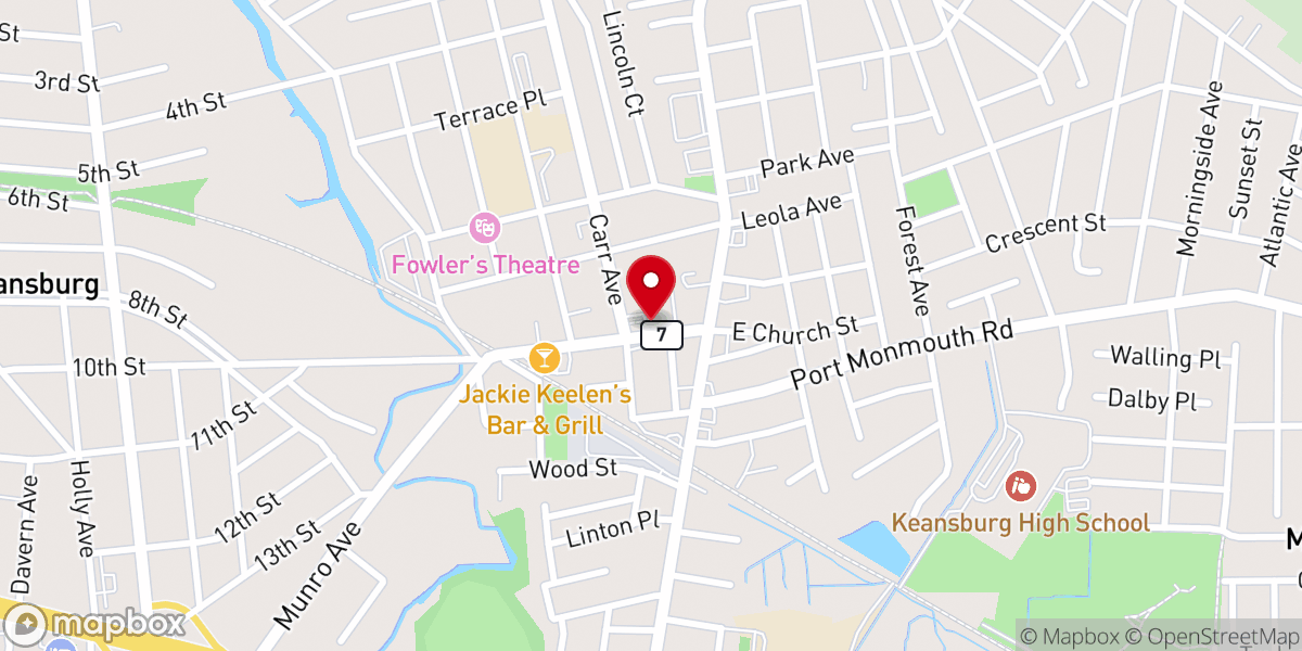 Map showing location of First United Methodist Church