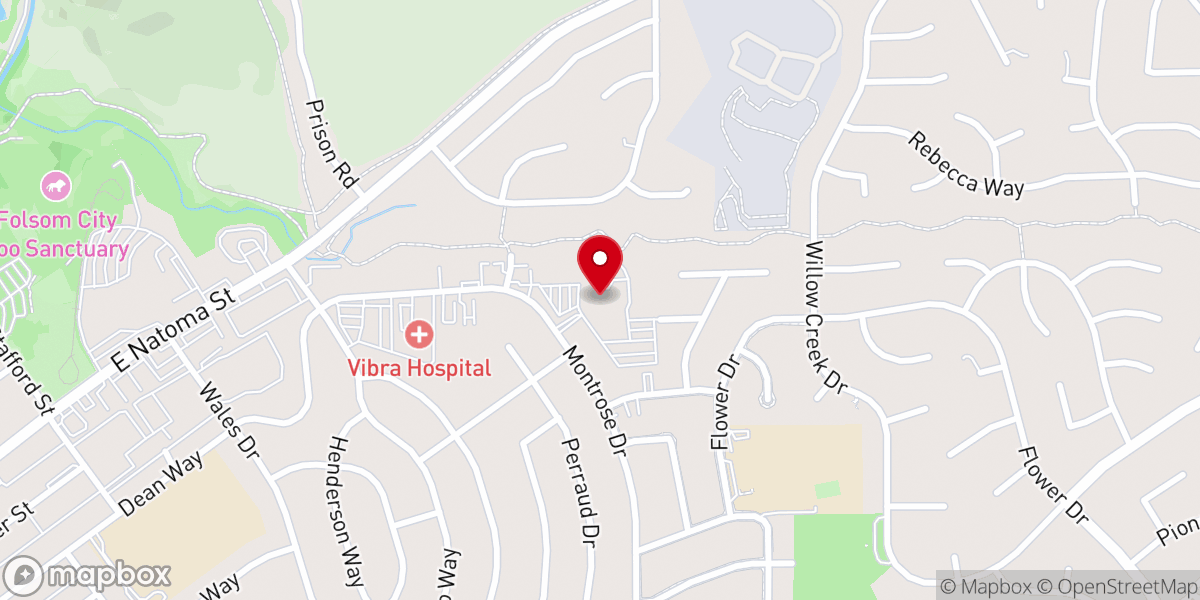 Map showing location of St. John Notre Dame School