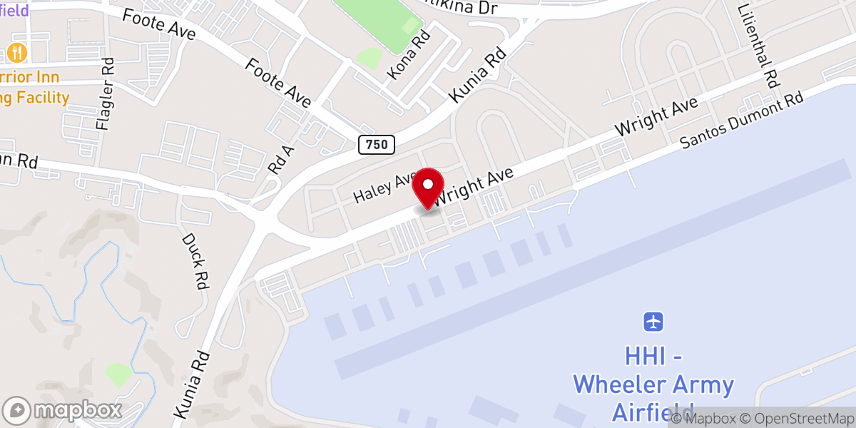 Map showing location of U.S. Army Garrison Hawaii