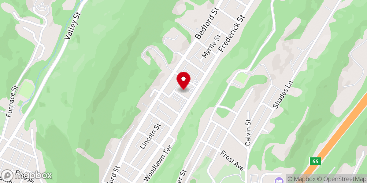 Map showing location of Cornerstone Baptist Church