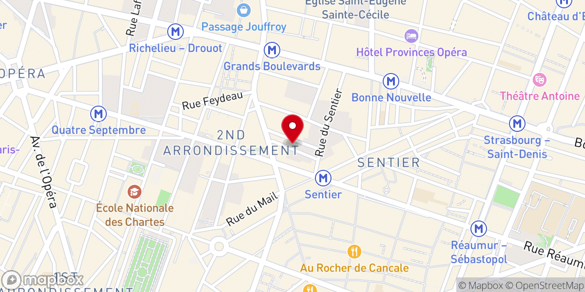 Map showing location of Centre Saint-Paul