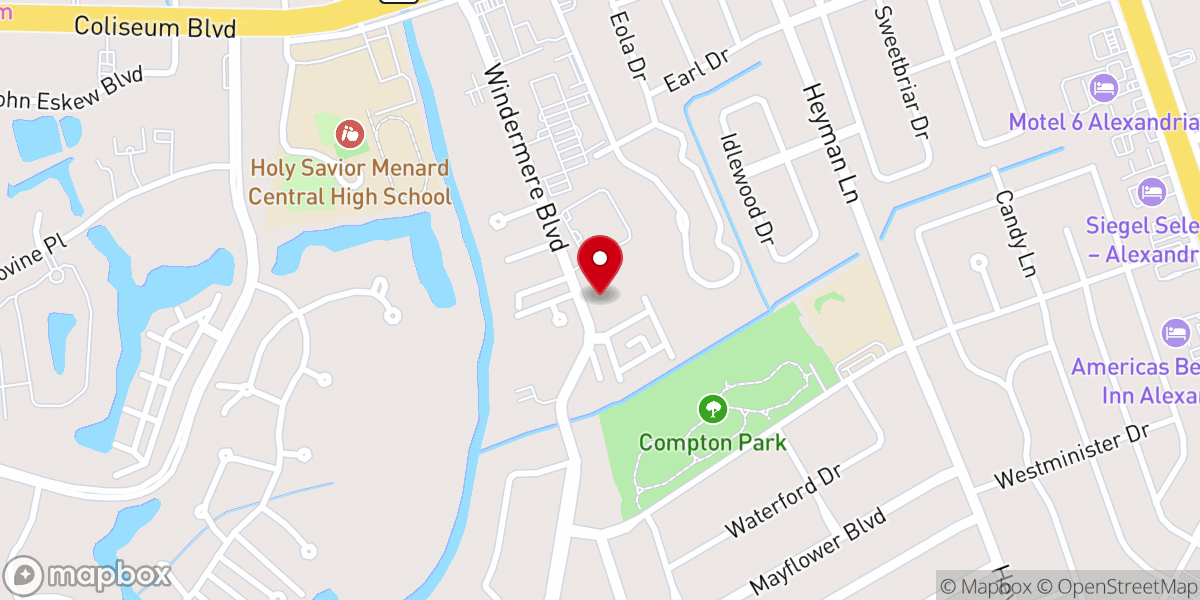Map showing location of The First Presbyterian Church