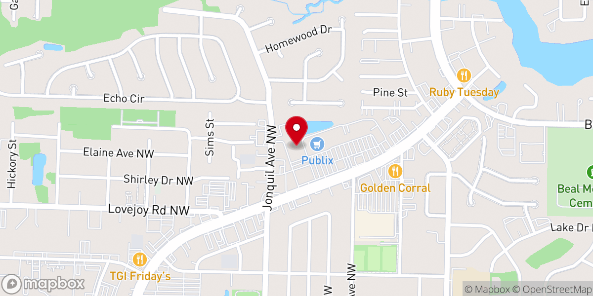 Map showing location of The Salvation Army Church