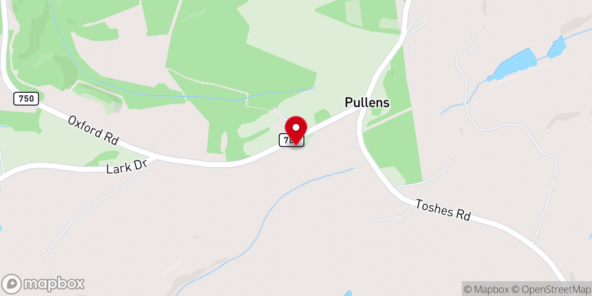 Map showing location of New Bethel Church of the Brethren