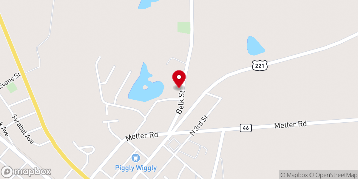 Map showing location of Soperton Church of Christ