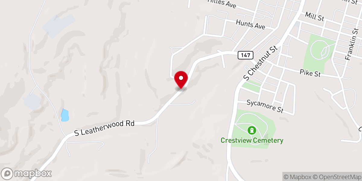 Map showing location of Bethel Church