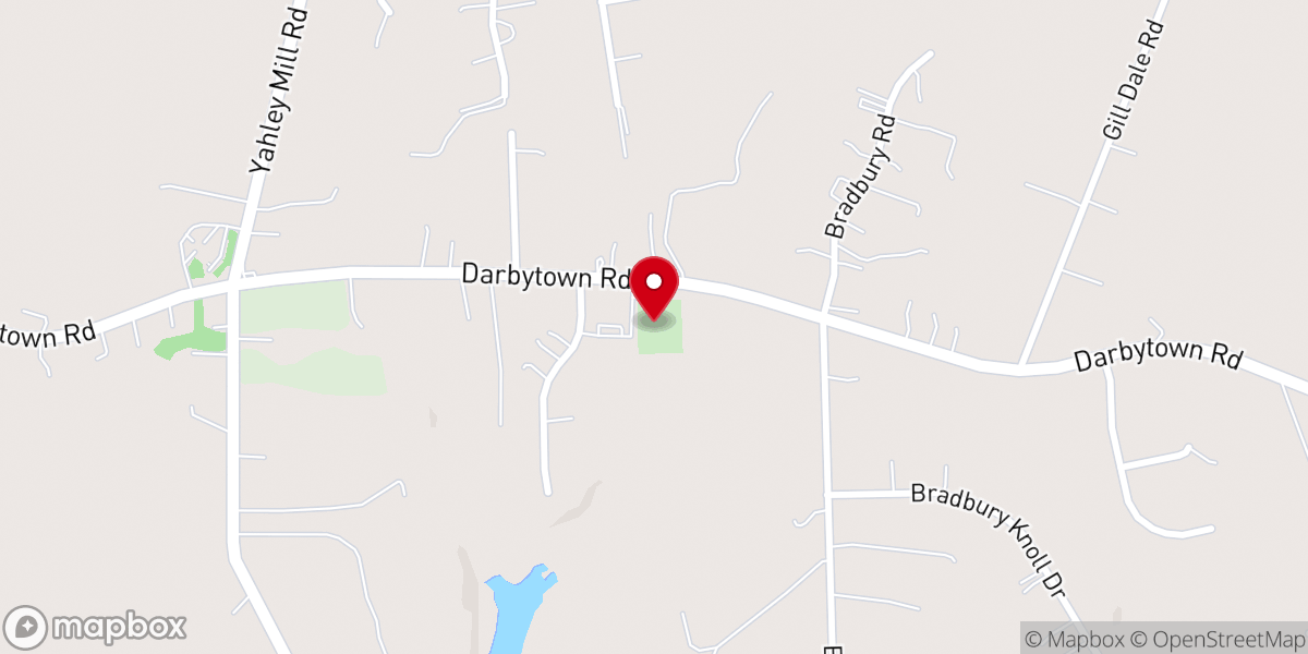 Map showing location of Hardy Central Baptist Church
