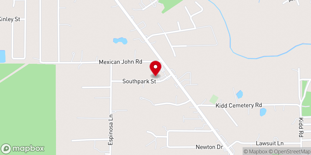 Map showing location of Victorious Living Church
