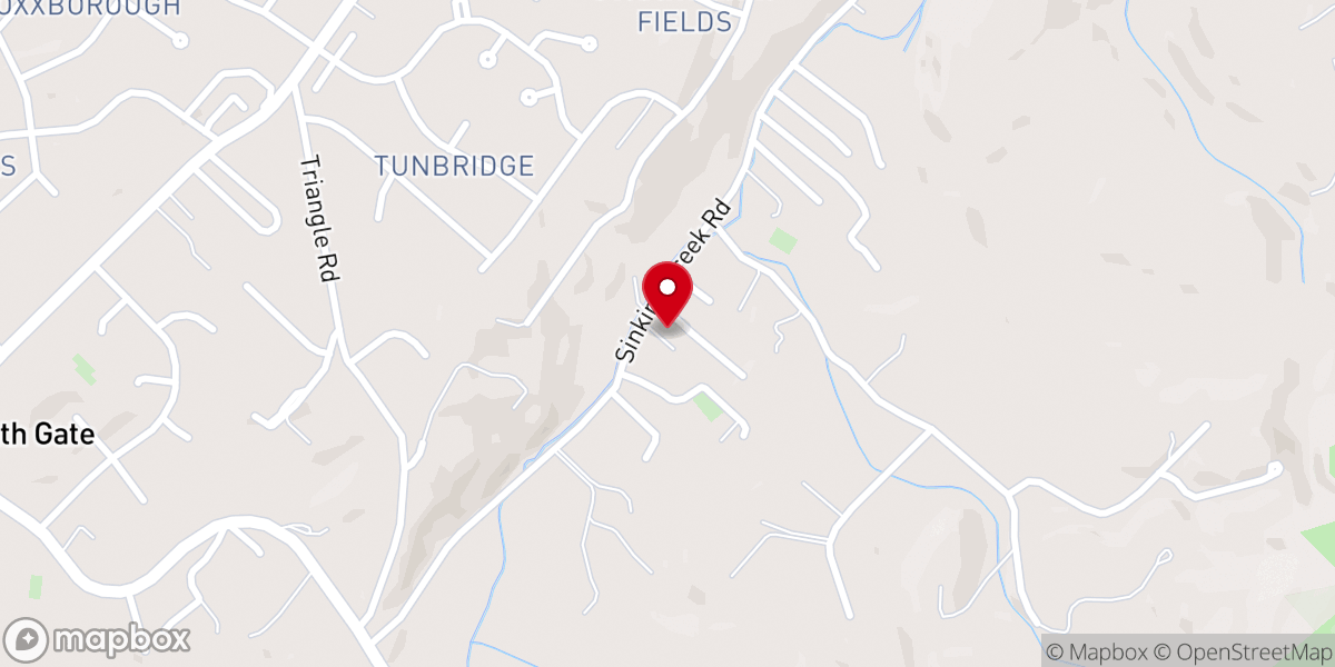 Map showing location of Berea Freewill Baptist Church