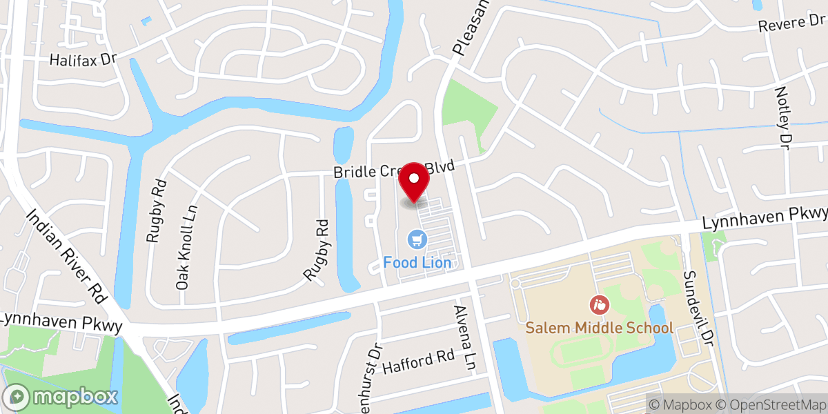 Map showing location of Iglesia Cristiana Rios de Agua Viva