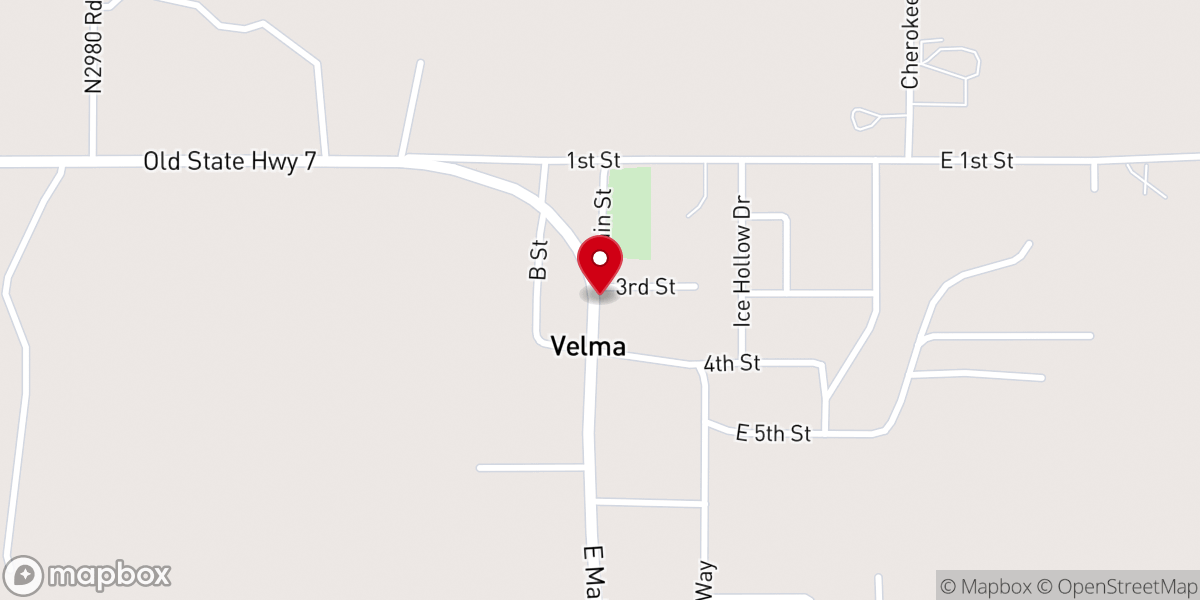 Map showing location of Alexander Gray Velma Chapel