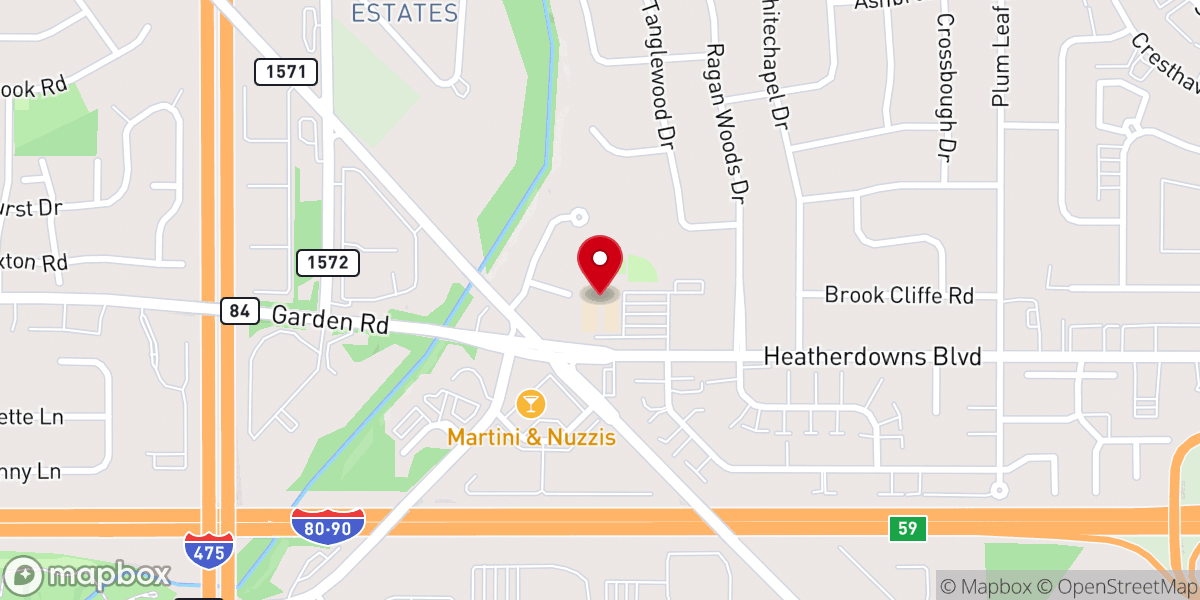 Map showing location of St Joan of Arc School