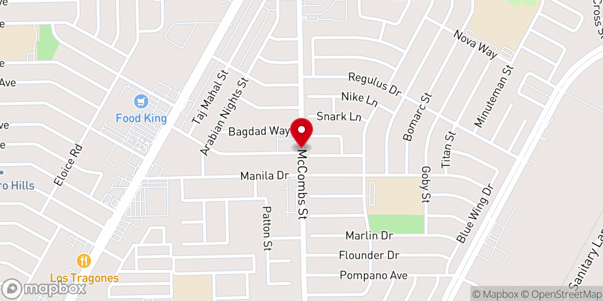 Map showing location of Open Gate Church of the Nazarene