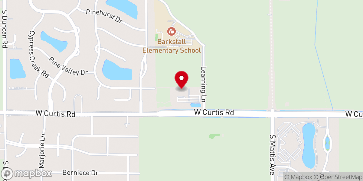 Map showing location of Copper Creek Church