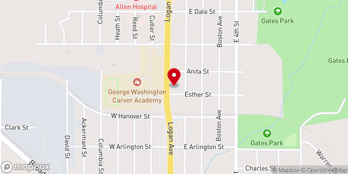 Map showing location of New Life Christian Ministries