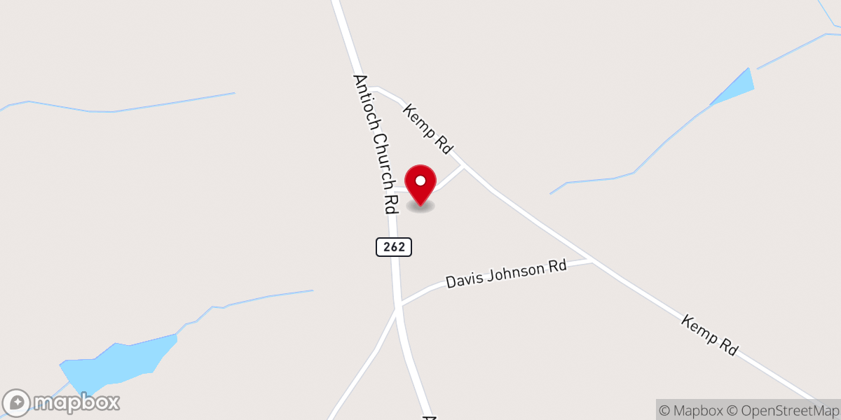 Map showing location of Mount Moriah Church Number 1