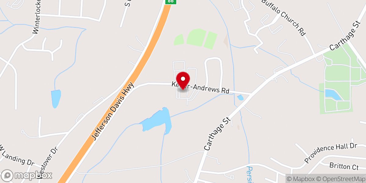 Map showing location of Life Springs Church