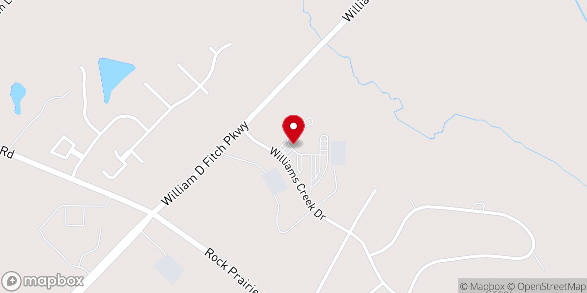 Map showing location of Grace Bible Church: Creekside Campus