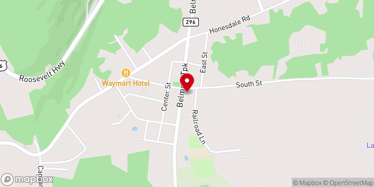 Map showing location of United Methodist Church Parsonage