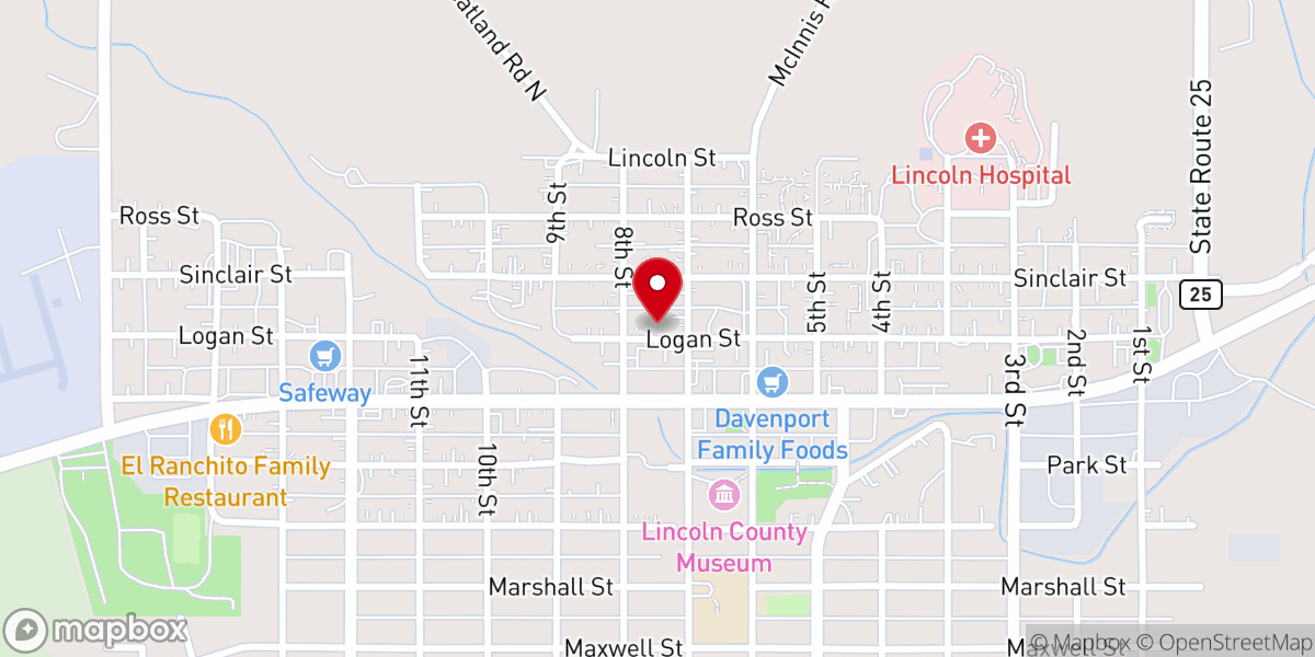 Map showing location of Harvest Celebration Church