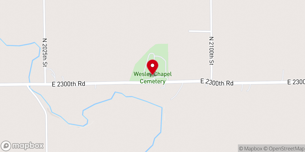 Map showing location of Friends Chapel Church