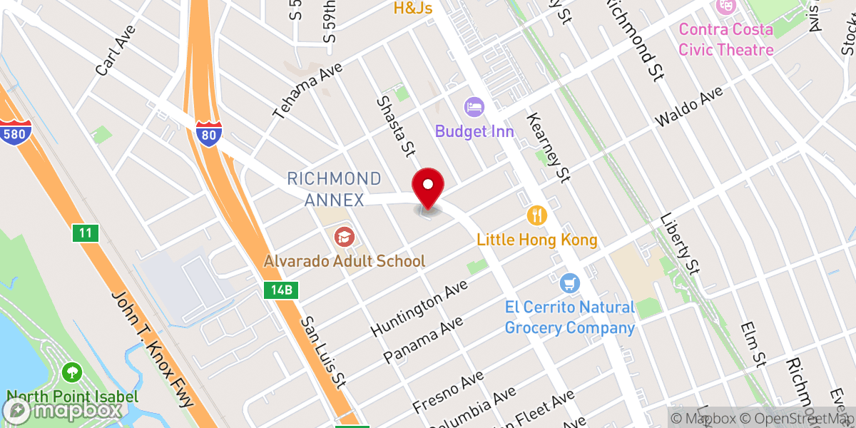 Map showing location of Grace Lao Lutheran Church