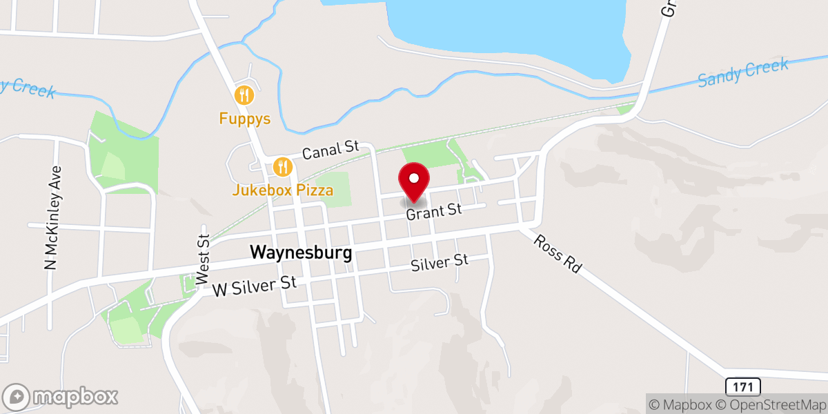 Map showing location of Macedonia Baptist Church