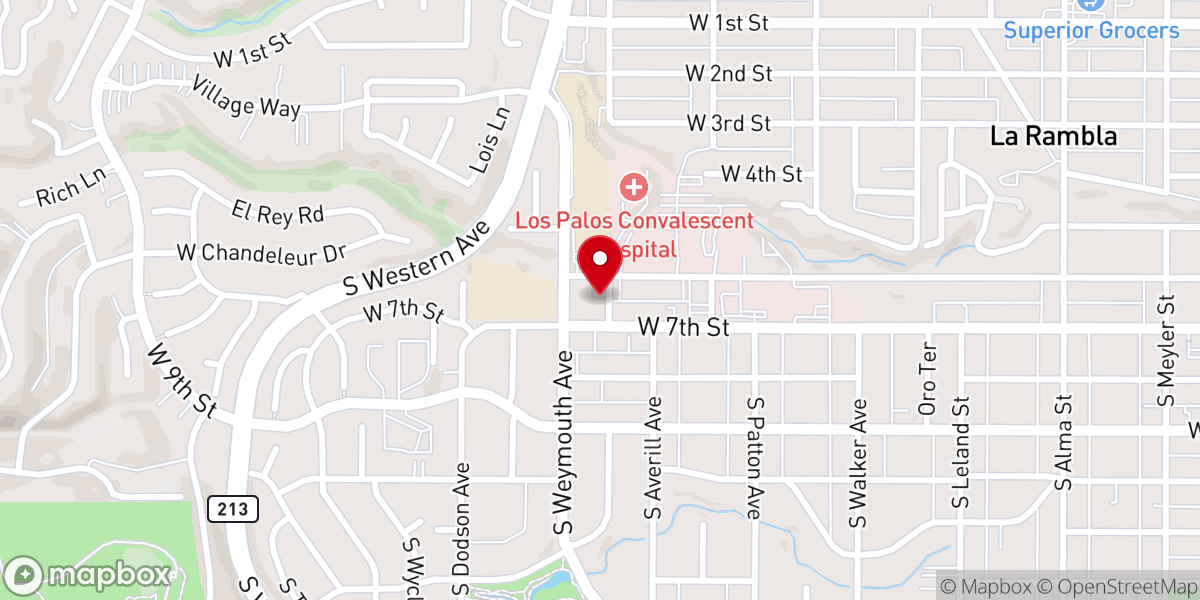 Map showing location of Trinity Lutheran Church