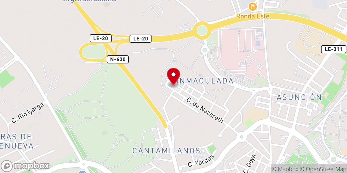 Map showing location of Parroquia de la Purísima Concepción