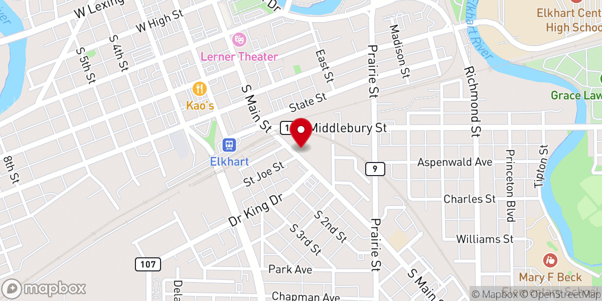 Map showing location of Ministerio Santa Sion