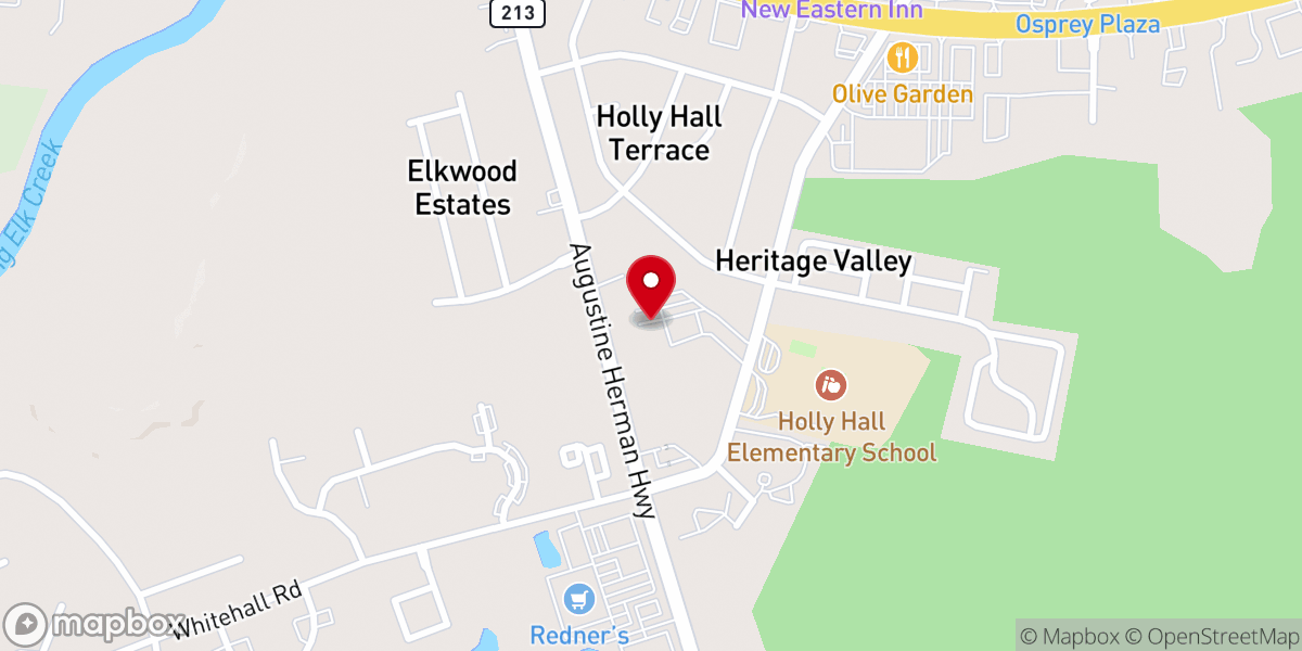 Map showing location of First Assembly of God