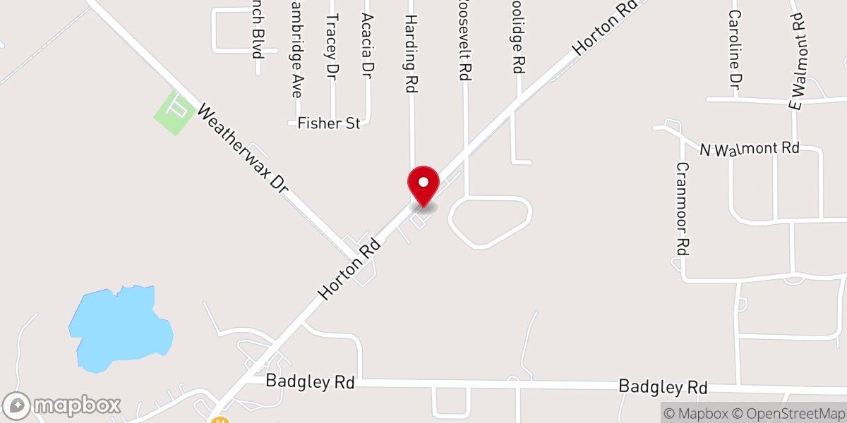 Map showing location of Church of Christ