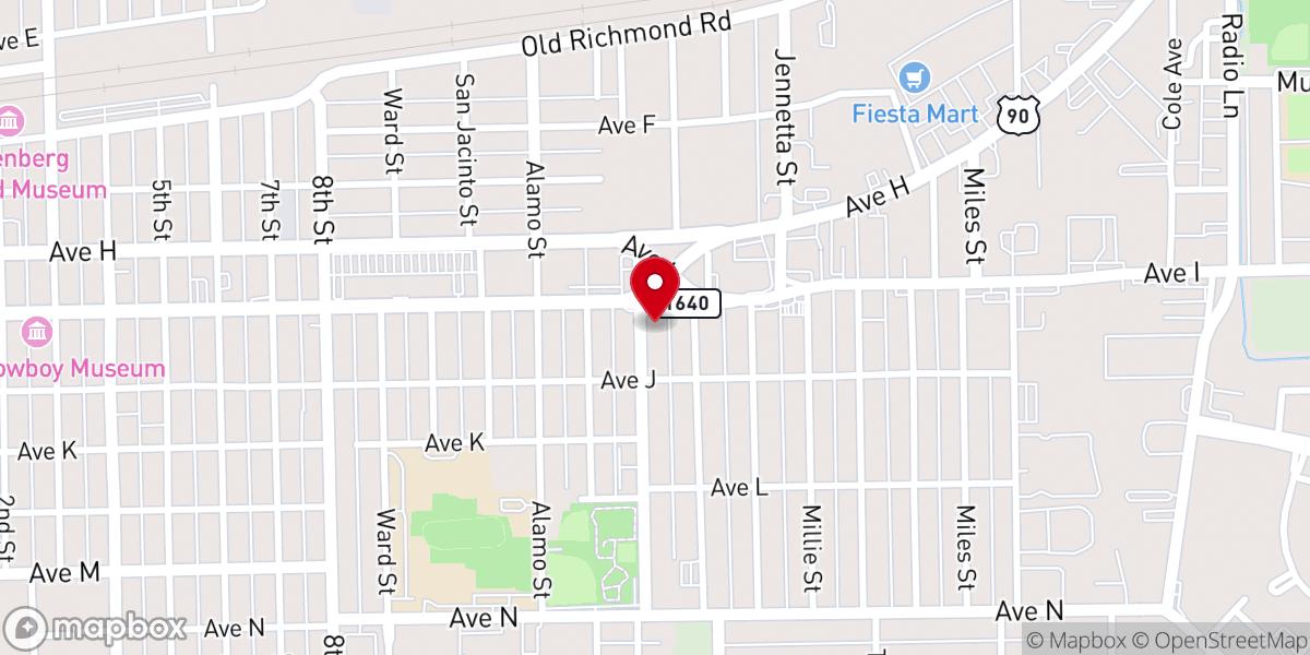 Map showing location of Christ Chapel