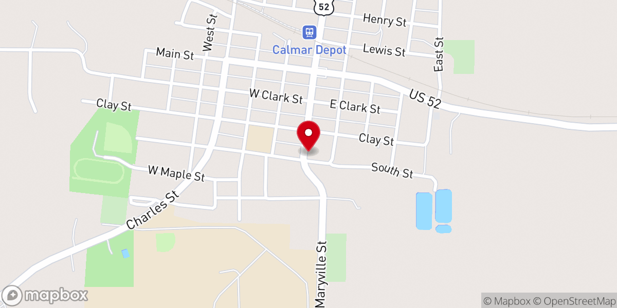 Map showing location of Saint Aloysius Catholic Church