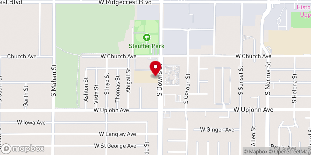 Map showing location of Jubilee Chapel