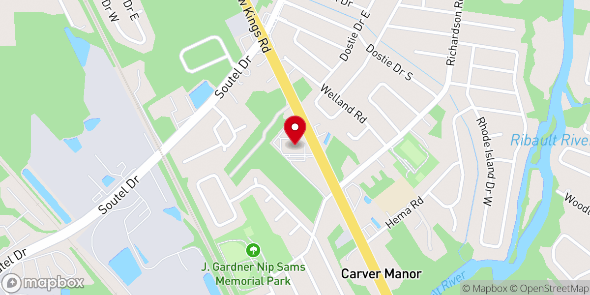 Map showing location of St Paul AME Church