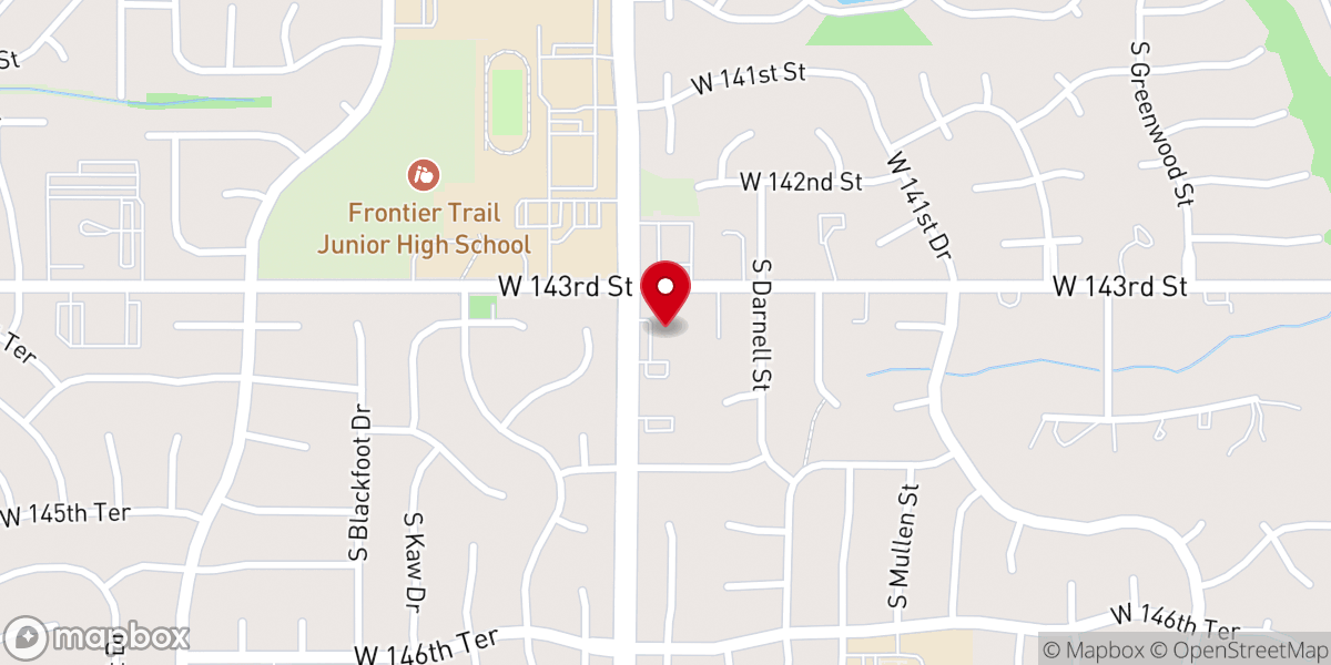Map showing location of St Aidan's Episcopal Church