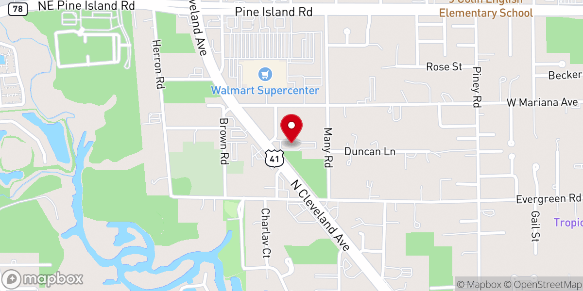 Map showing location of All Souls Episcopal Church