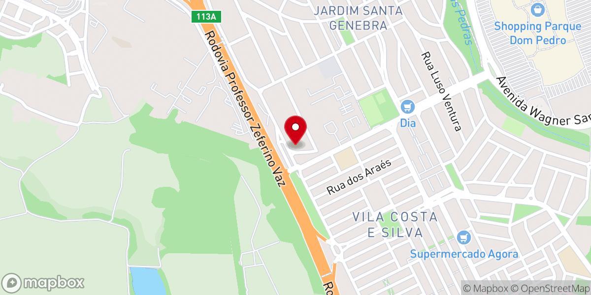 Map showing location of Igreja Nossa Senhora Desatadora Dos Nós - Campinas