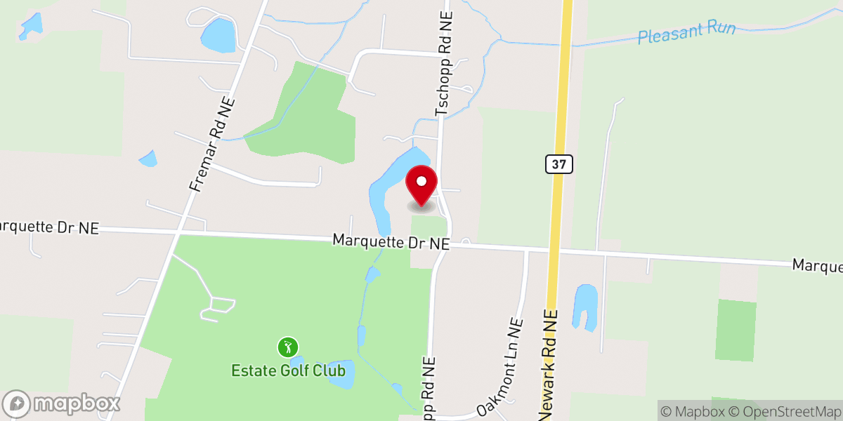 Map showing location of Zeigler Emmanuel Lutheran Church
