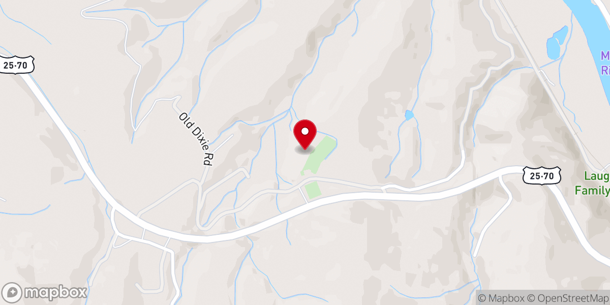 Map showing location of Fairview Church