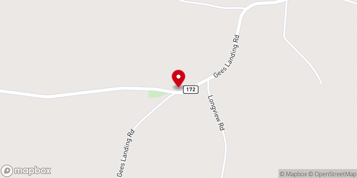 Map showing location of Valley Methodist Church