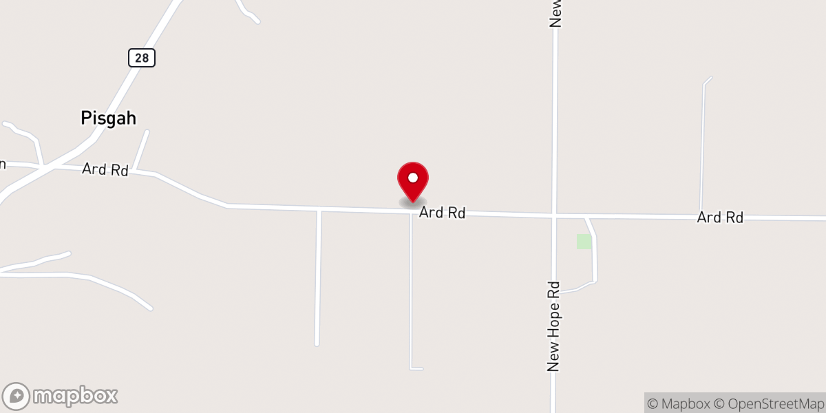 Map showing location of Ard Church of Christ