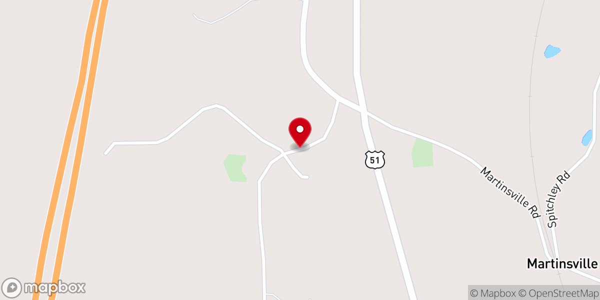 Map showing location of Chapel Hill Missionary Baptist
