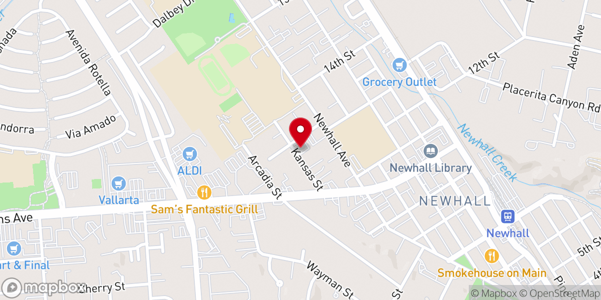 Map showing location of Saint Sarkis Armenian Apostolic Church of Santa Clarita