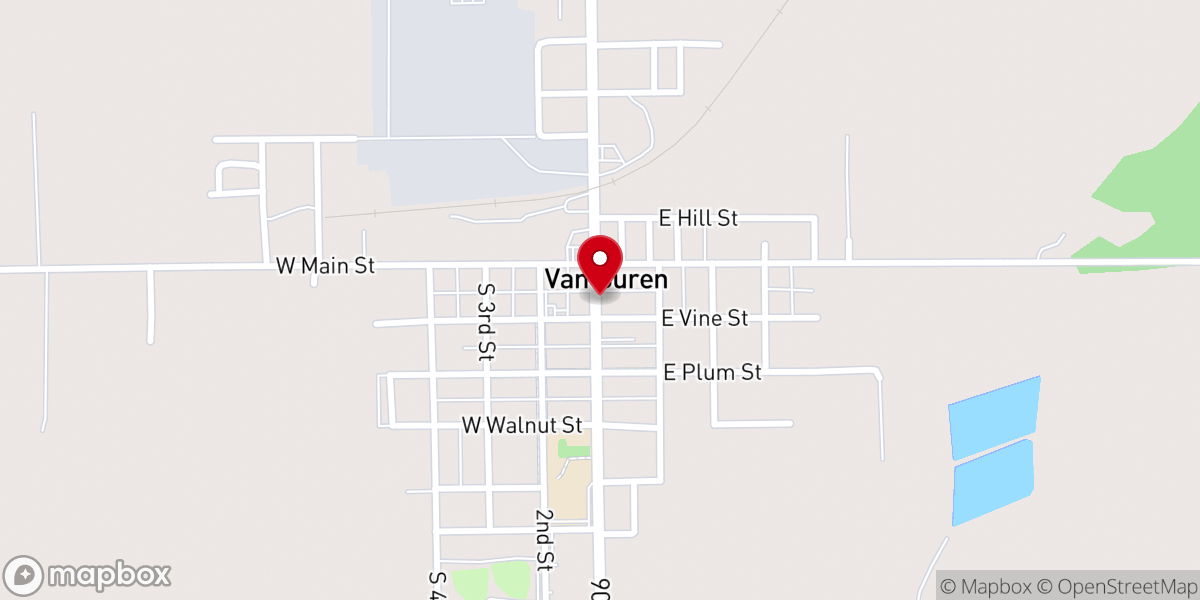 Map showing location of A Worldly Cat Garfield