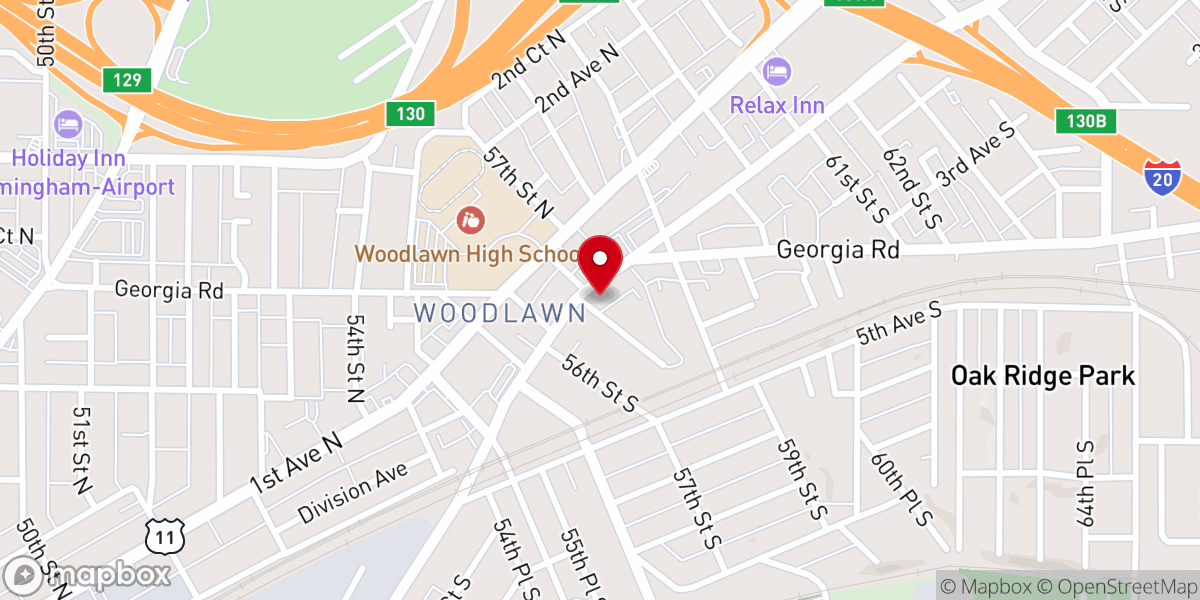 Map showing location of Lighthouse Church Ministries