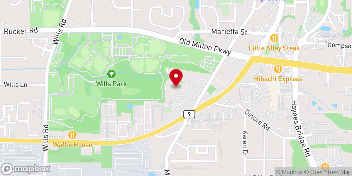Map showing location of Activate Church